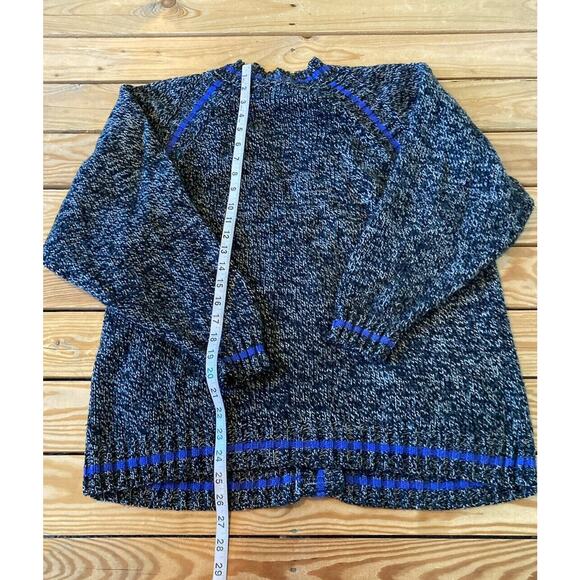 Vintage Boundary Waters Button Front Cardigan Sweater Size Large Women’s Black - Picture 6 of 8